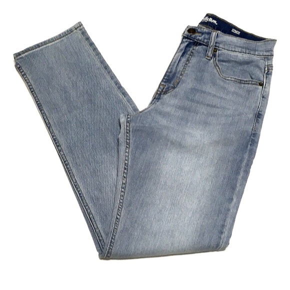 2-Pair Goodfellow & Co Mens 29 x 32 Watson Light Wash Athletic Slim Tapered Leg - Picture 4 of 11